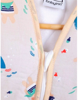 Großer Kinderschlafsack (winter) - Cobalt kariert